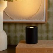 Lucide Tube - tafellamp - Ø 9,6 x 12,5 cm - 3 stappen dimmer - zwart