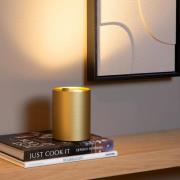 Lucide Tube - tafellamp - Ø 9,6 x 12,5 cm - 3 stappen dimmer - goud