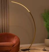 Lucide Curve - staanlamp - 140,4 x 22 x 192 cm - 15W LED met dimfuncti...