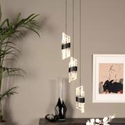 Lucide Kligande - hanglamp - Ø 25 x 150 cm - 3 x 8W LED incl. - zwart