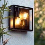 Lucide Dukan - plafond/wandverlichting - 22 x 8,7 x 22 cm - IP65 - zwa...