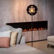 Lucide Hannelore - vloerlamp - Ø 30 x 149,6 cm - zwart