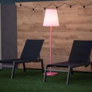 New Garden Lola slim 180 - oplaadbare vloerlamp met zonnepaneel - RGB+...