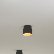 Nordlux Torone - opbouwspot - Ø 13,6 x 10,6 cm - zwart met goud